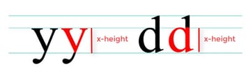 X-height - letter anatomy