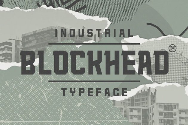 Blockhead Sweatshirt Font