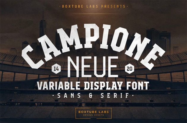 Campione Neue College Block Font Download