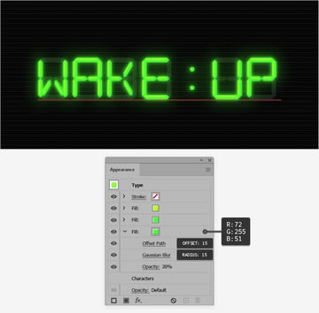 digital clock blur