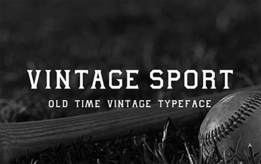 Vintage Sport College Font