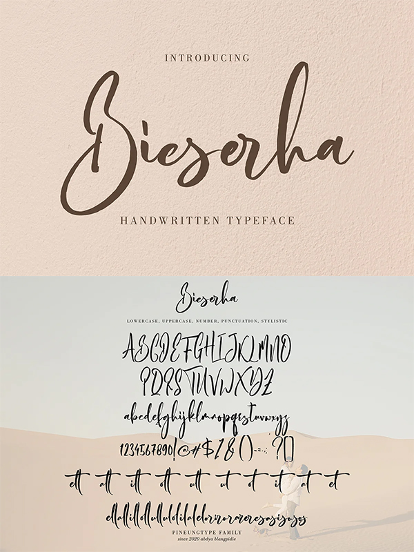 Bieserha Handwritten Font