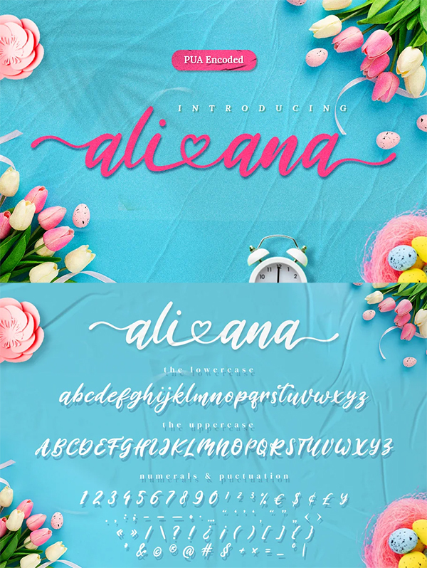 Ali Ana Heart Font