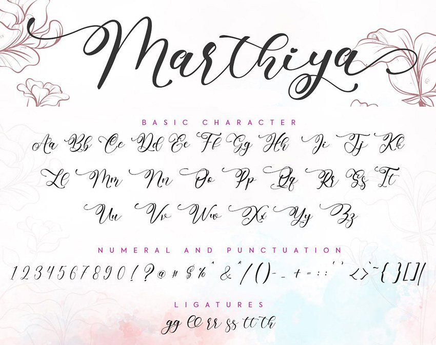 Marthiya script calligraphy font substitute to Magnolia Sky