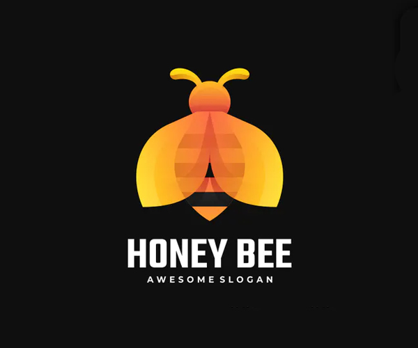 Honey Bee Gradient Logo