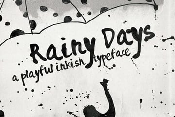 rainy days ink font