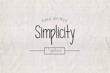 Simplicity Typeface