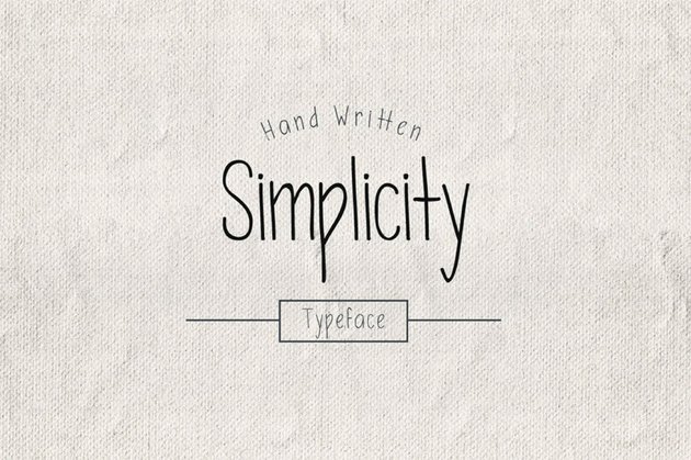 Simplicity Typeface