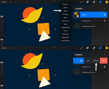 how to copy a layer in procreate