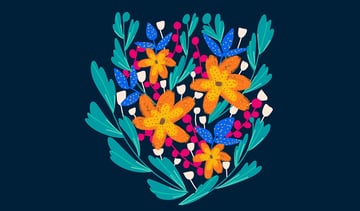 How to create a vibrant floral artwork in Procreate