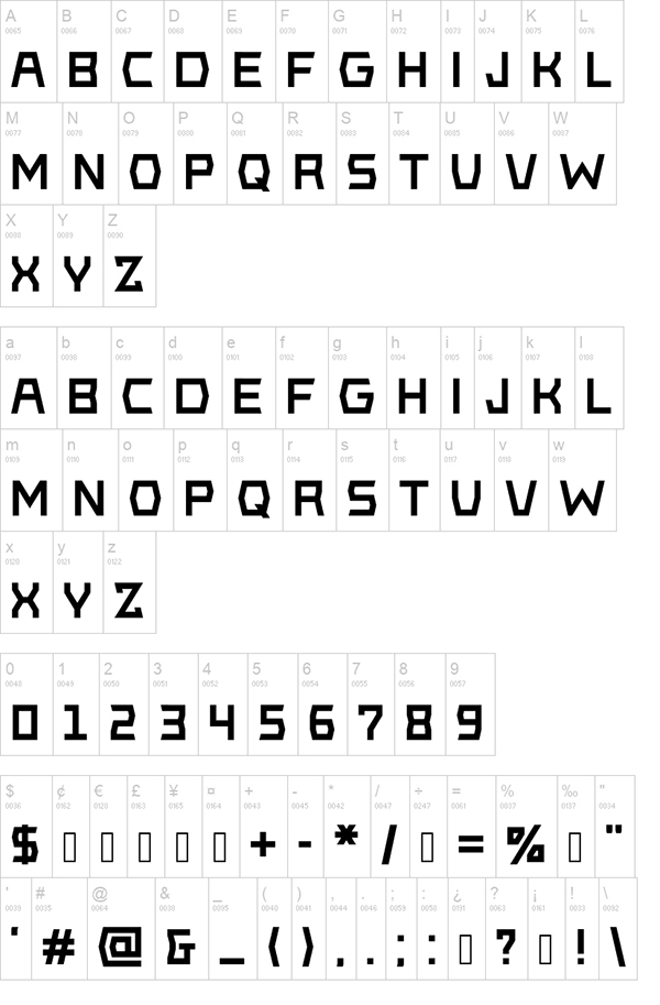 Black Acute Font