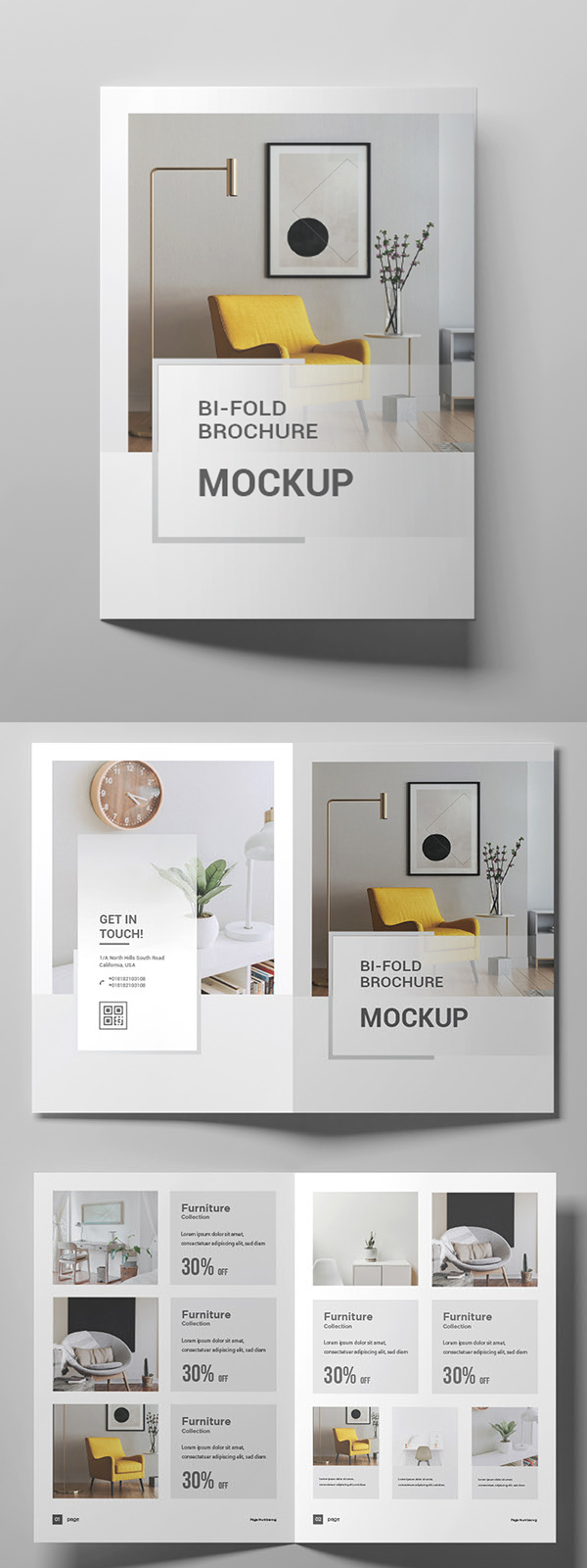 A4 Bi-Fold Brochure Mockup