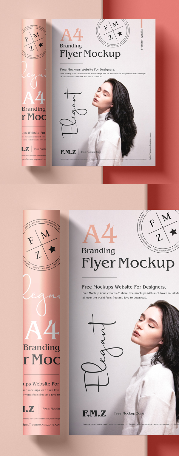 Free Branding Flyer Mockup