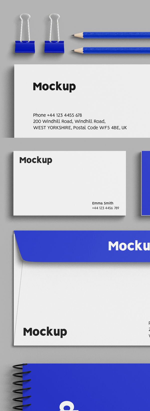 Free Minimal Corporate Branding Mockups