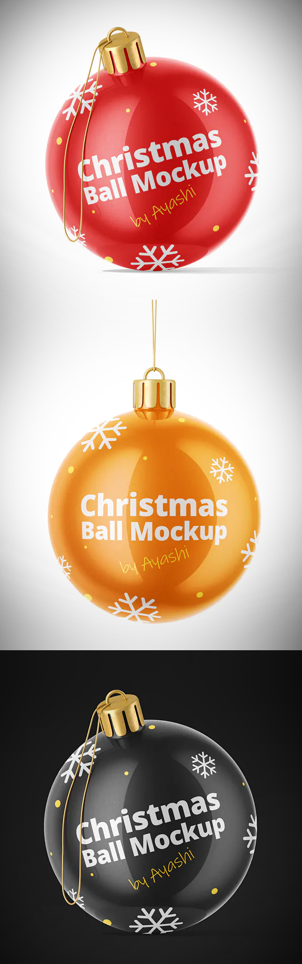 Christmas Ball Mockup