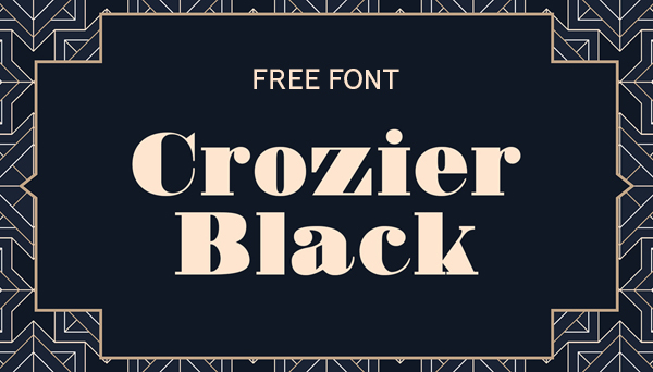 Crozier Black Font