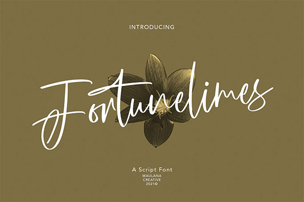 Fortunelimes Script Font