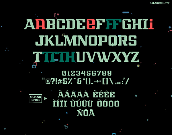 Galactech Font