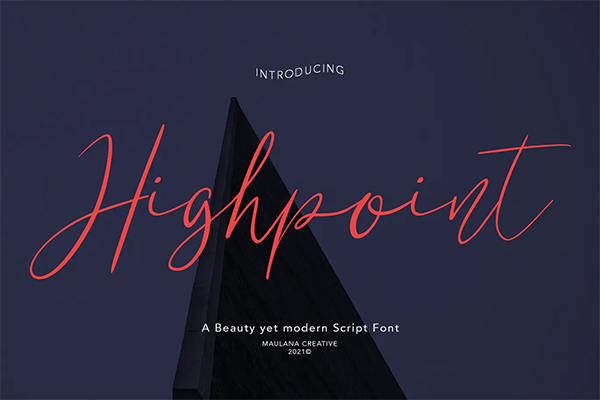 Highpoint Beauty Script Font