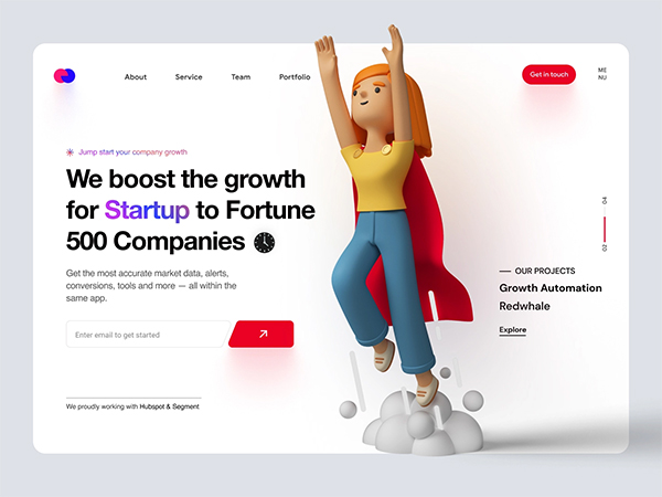 Growth Hacking Company Landing Page Exploration