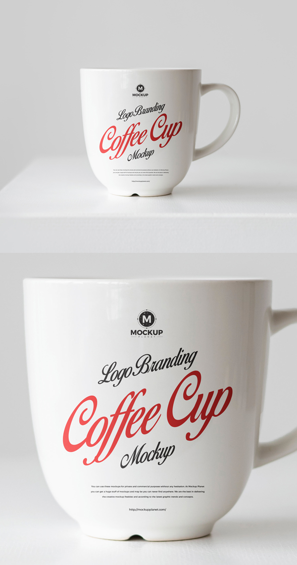 Free Logo Branding Coffee Cup Mockup