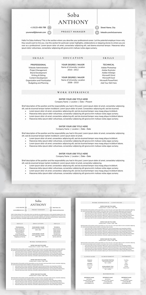 Resume / CV - The Soba