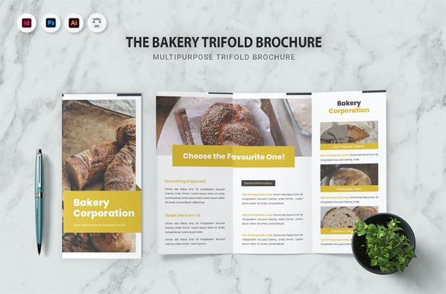 Tri-fold Bakery Template