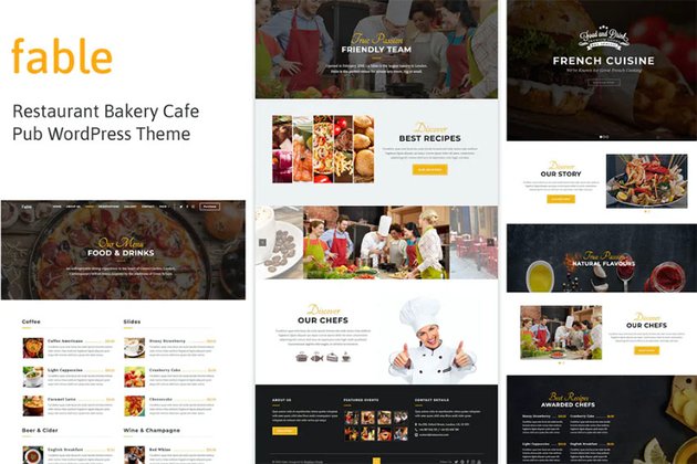Fable Bakery Website Template