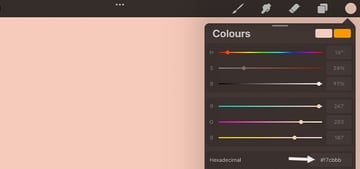 How to add background color in Procreate