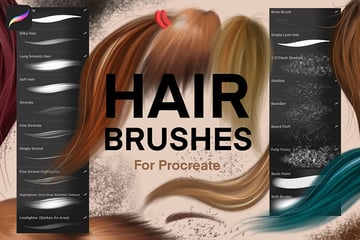 procreate hair brushes