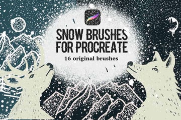 Snow Brushes for Procreate