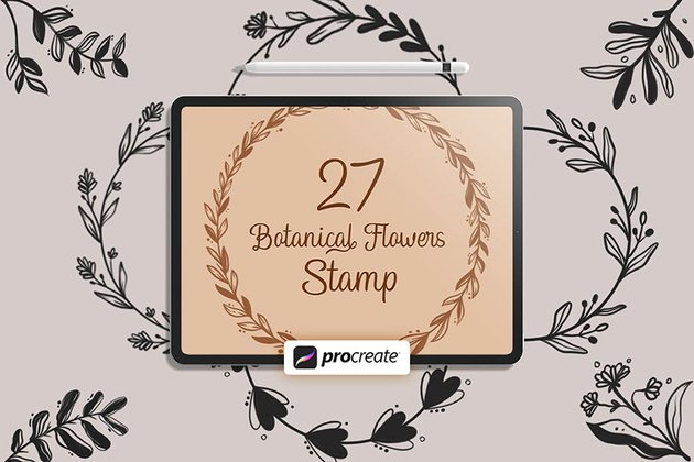 Procreate - Floral V.1 Stamps