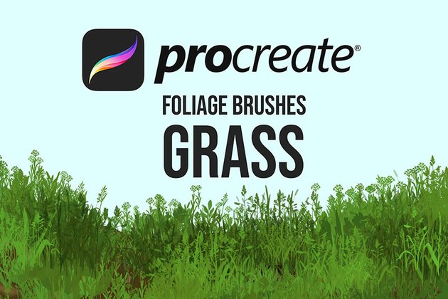 Procreate Foliage Brushes - Grass