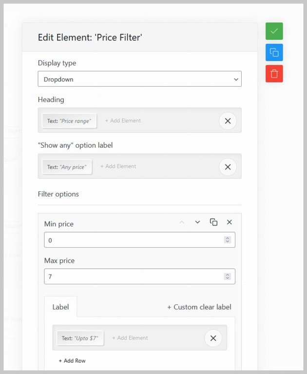 WooCommerce Product Table Price Filter