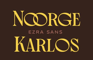 Font Family Combination: Noorge Karlos and Ezra