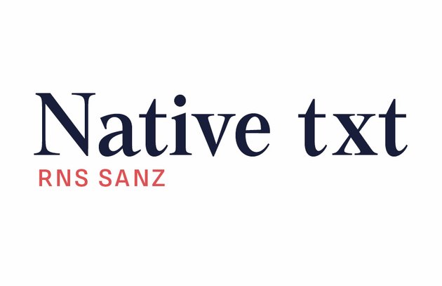 Font Family Combination: Native txt and RNS Sanz