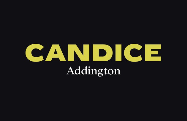 Font Family Combination: Addington and Candice