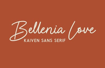 Best font pairings: Bellenia Love and Kaiven
