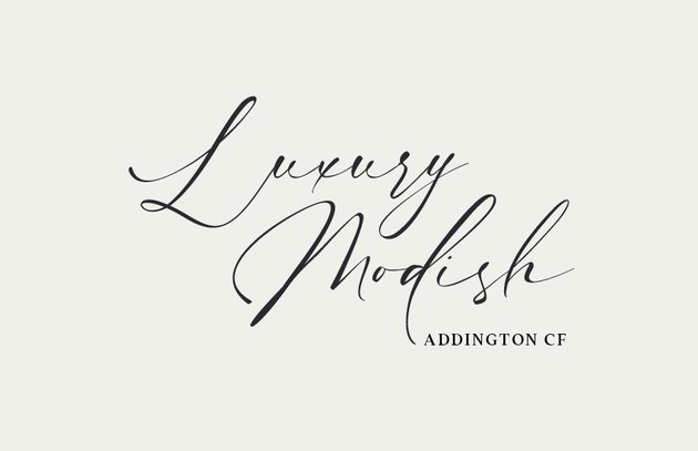 Best font pairings: Luxury Modish and Addington CF
