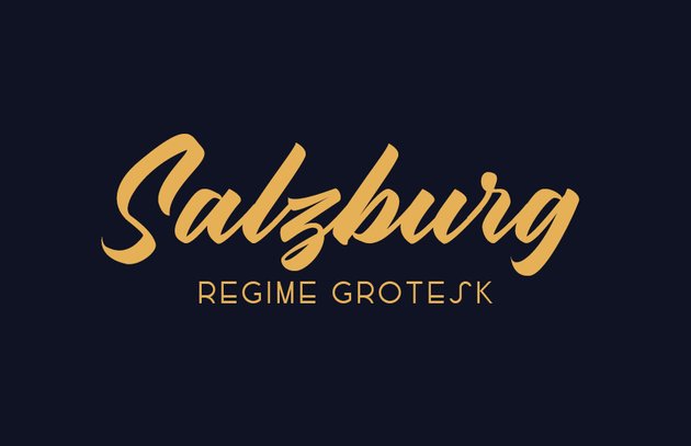 Best font pairings: Salzburg and Regime Grotesk