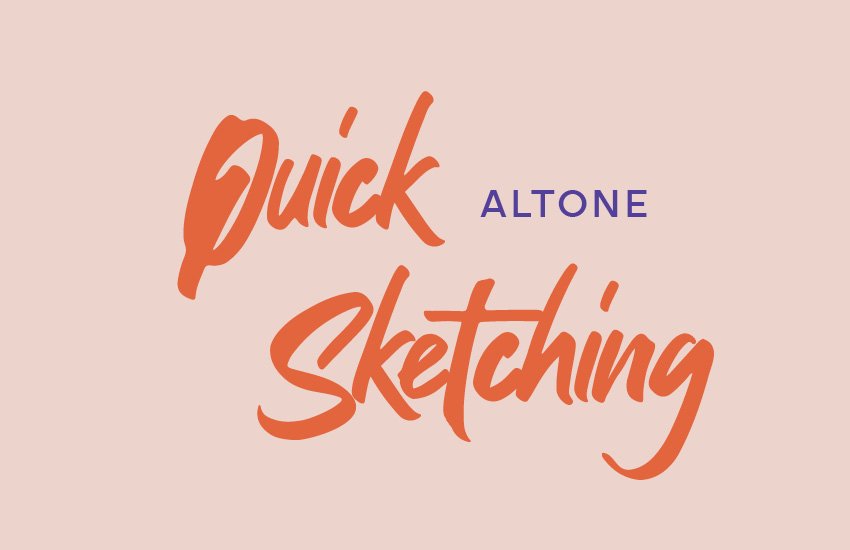 Best font pairings: Quick Sketching and Altone