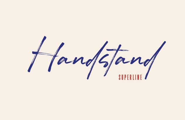 Best font pairings: Handstand and Superline