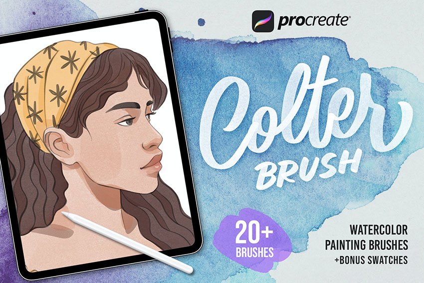 Procreate Colter Brush - Watercolor