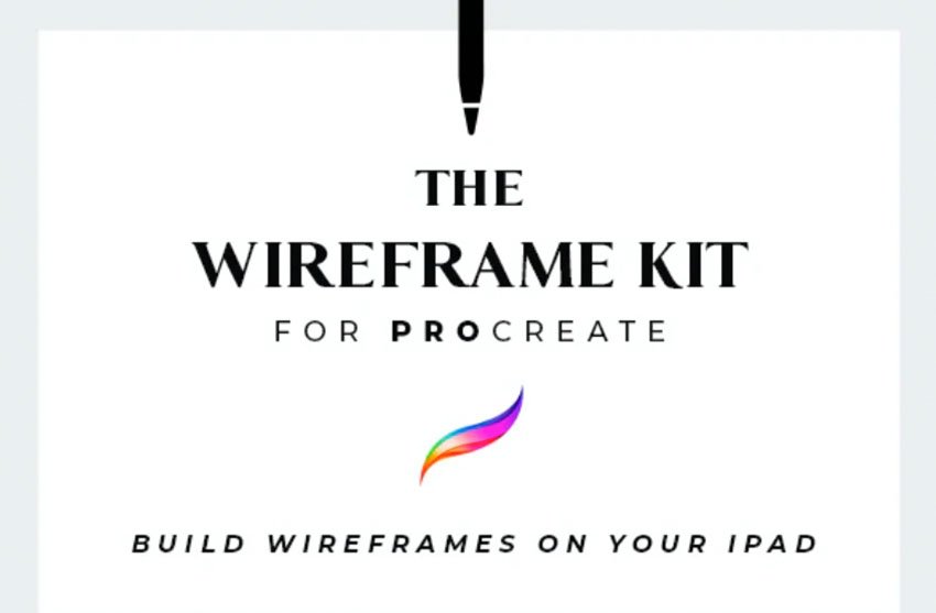 The Wireframe Kit for Procreate