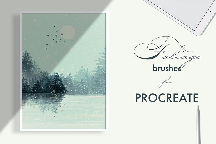 Foliage brushes for Procreate