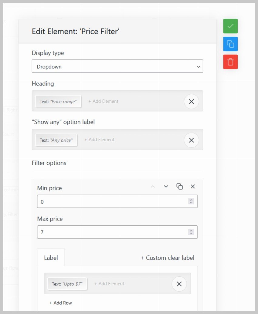 WooCommerce Product Table Price Filter