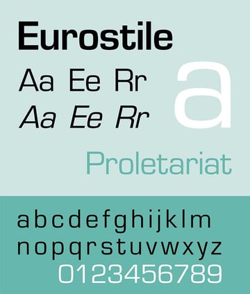 Eurostile Typeface