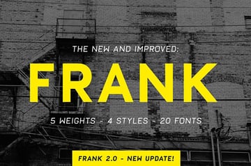 Eurostile font similar: Frank