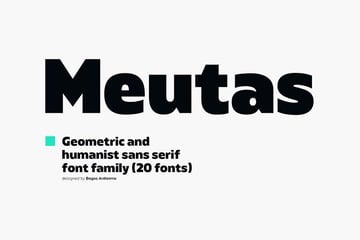 Eurostile font similar: Meutas
