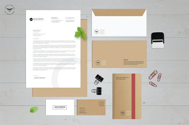 Stationery Package Mockup Template